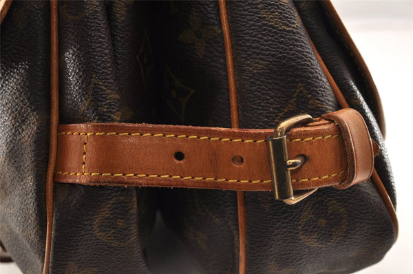 Authentic Louis Vuitton Monogram Saumur 30 Shoulder Cross Bag M42256 LV 6228I