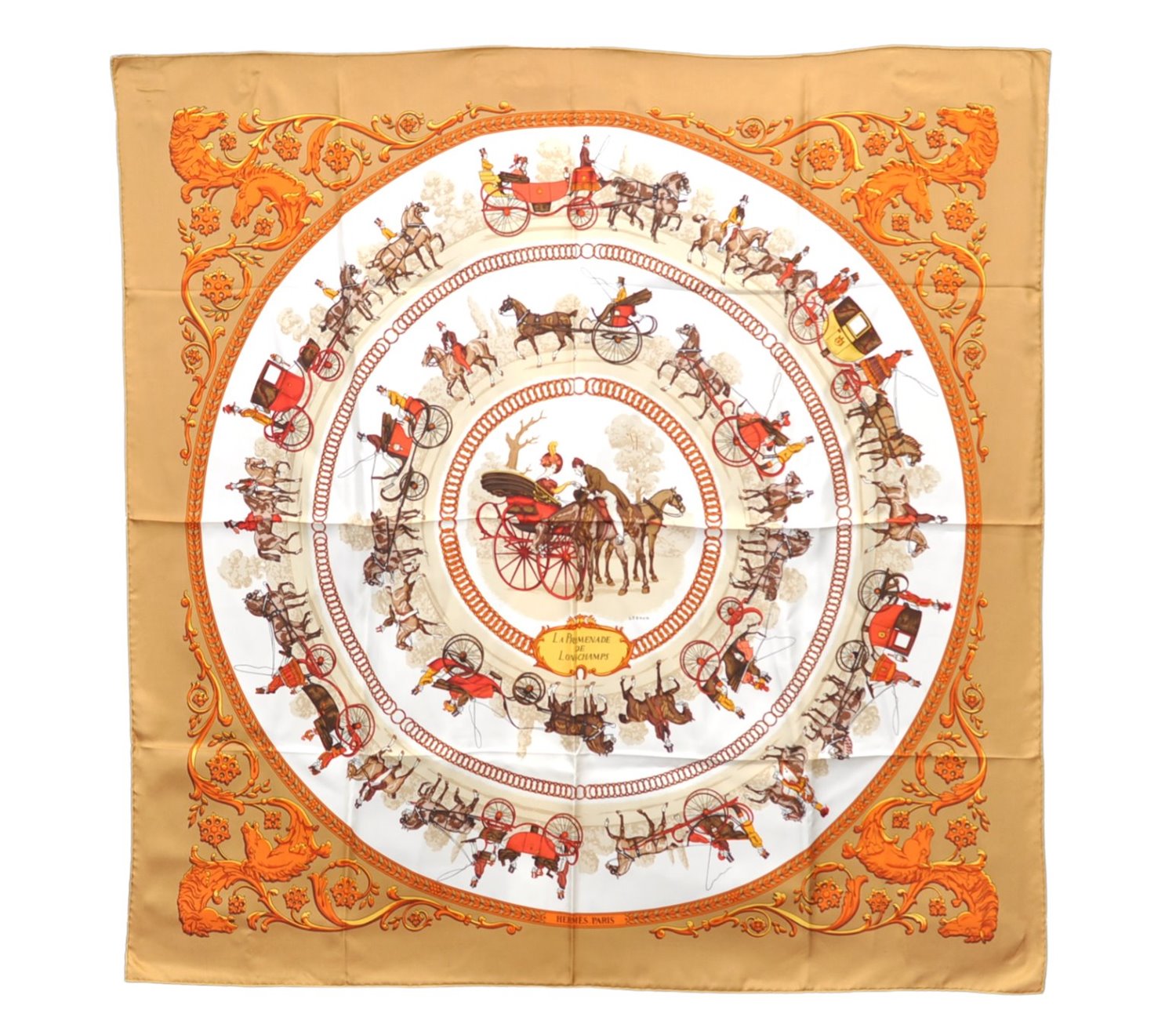Authentic HERMES Carre 90 Scarf 