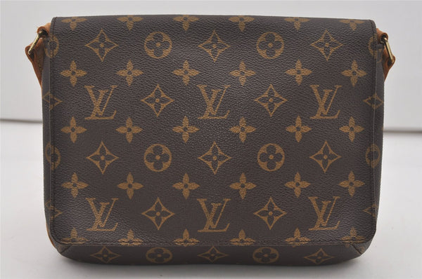 Authentic Louis Vuitton Monogram Musette Tango Shoulder Bag M51257 LV 6229I