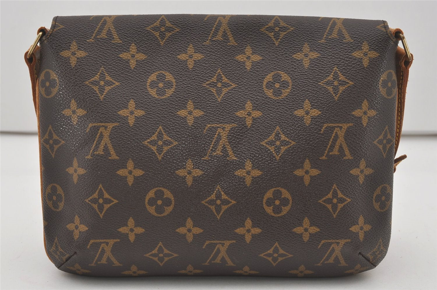 Authentic Louis Vuitton Monogram Musette Tango Shoulder Bag M51257 LV 6229I