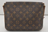 Authentic Louis Vuitton Monogram Musette Tango Shoulder Bag M51257 LV 6229I