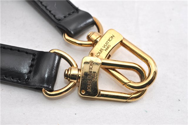 Authentic Louis Vuitton Leather Shoulder Strap Black 38.6-46.1