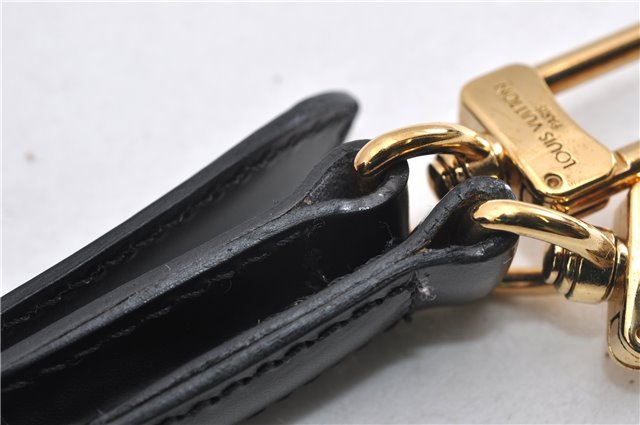 Authentic Louis Vuitton Leather Shoulder Strap Black 38.6-46.1