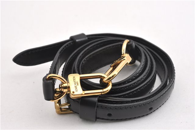 Authentic Louis Vuitton Leather Shoulder Strap Black 38.6-46.1