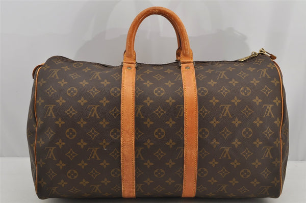 Authentic Louis Vuitton Monogram Keepall 45 Travel Boston Bag M41428 LV 6230I