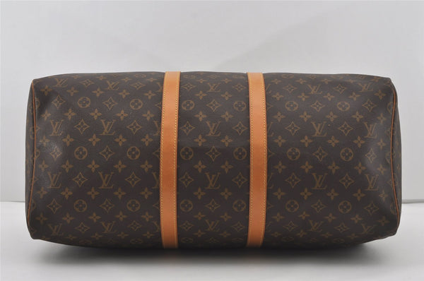 Authentic Louis Vuitton Monogram Keepall 55 Travel Boston Bag M41424 LV 6232I