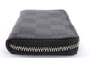 Authentic Louis Vuitton Damier Graphite Zippy Coin Purse Wallet N63076 LV 6233E