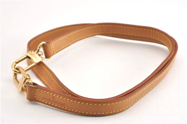 Authentic Louis Vuitton Leather Shoulder Strap Beige 38.6