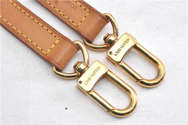 Authentic Louis Vuitton Leather Shoulder Strap Beige 38.6