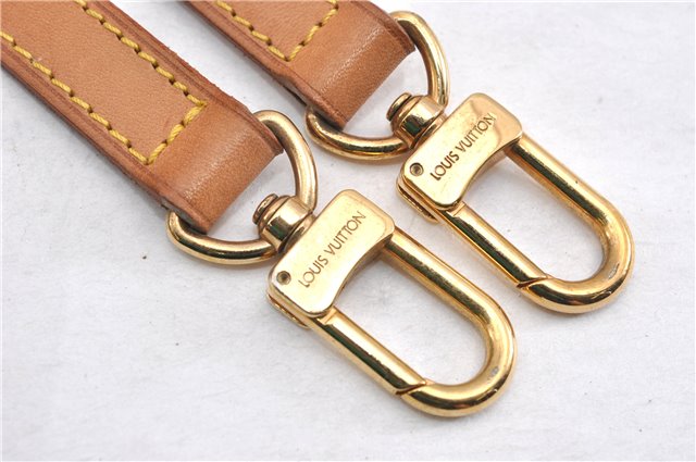 Authentic Louis Vuitton Leather Shoulder Strap Beige 38.6