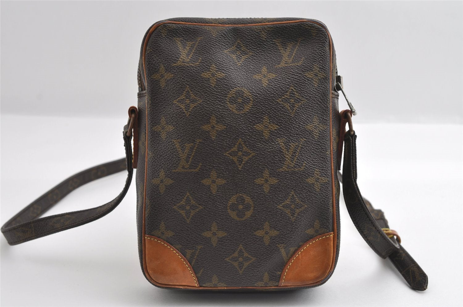 Authentic Louis Vuitton Monogram Danube Shoulder Cross Body Bag M45266 LV 6233I