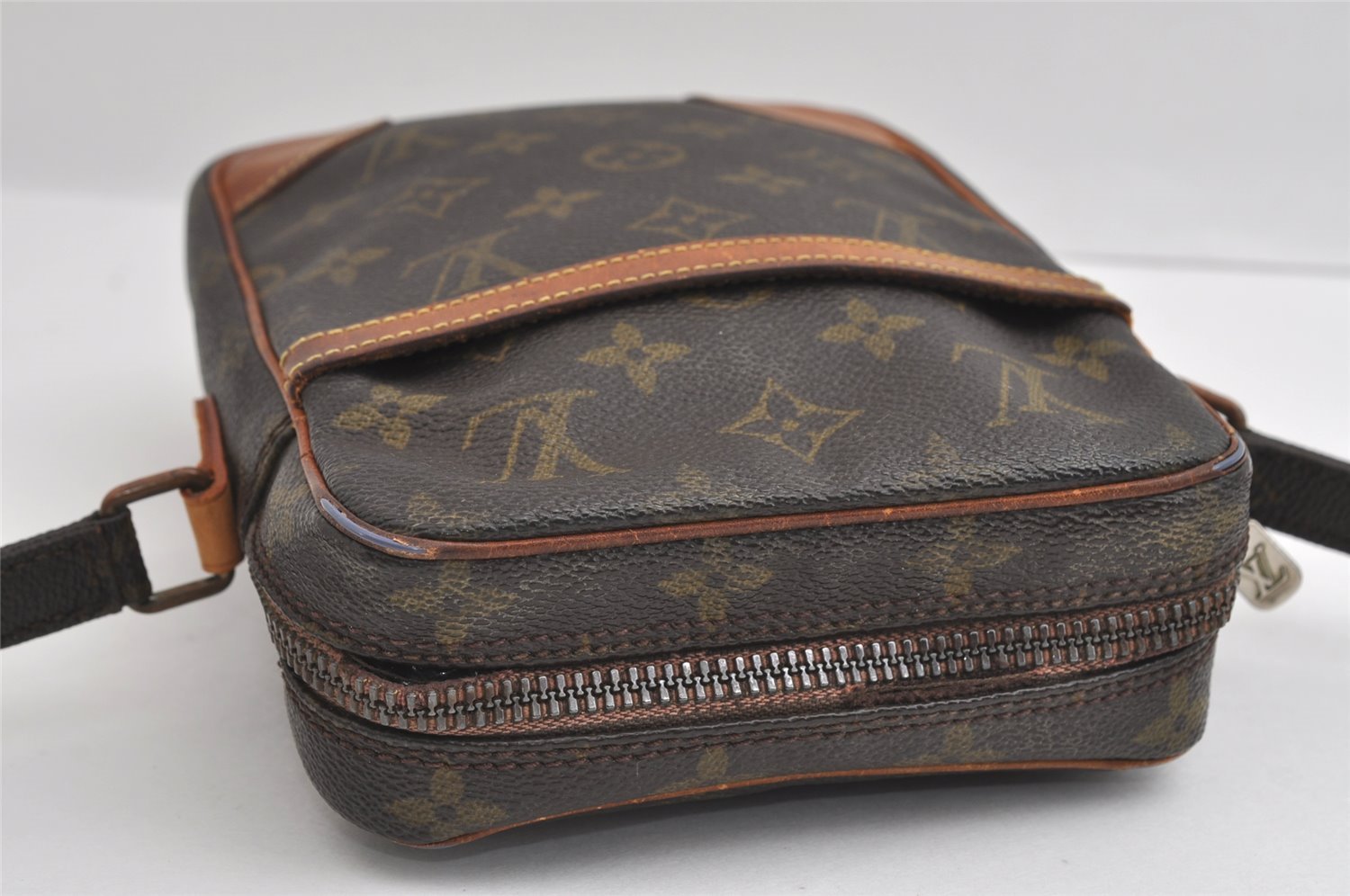 Authentic Louis Vuitton Monogram Danube Shoulder Cross Body Bag M45266 LV 6233I