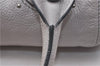 Authentic Chloe Paddington Leather Shoulder Hand Bag Gray 6234D