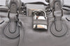 Authentic Chloe Paddington Leather Shoulder Hand Bag Gray 6234D