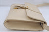 Authentic YVES SAINT LAURENT Shoulder Cross Body Bag Purse Leather Ivory 6235D