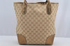 Authentic GUCCI Princy GG Canvas Leather Shoulder Tote Bag 181779 Beige 6235I