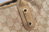 Authentic GUCCI Princy GG Canvas Leather Shoulder Tote Bag 181779 Beige 6235I