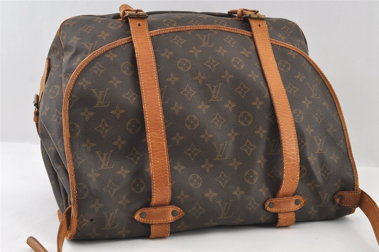 Authentic Louis Vuitton Monogram Saumur 43 Shoulder Cross Bag M42252 LV 6236I