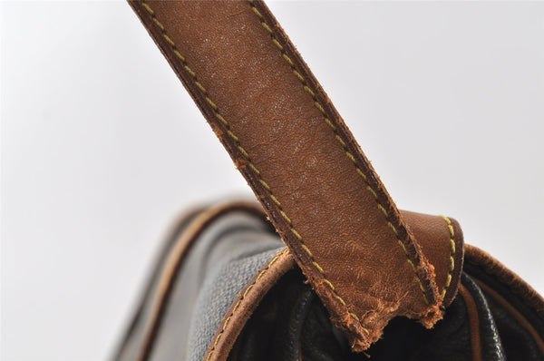 Authentic Louis Vuitton Monogram Saumur 43 Shoulder Cross Bag M42252 LV 6236I