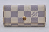 Authentic Louis Vuitton Damier Azur Multicles 4 Key Case Holder N60020 Box 6237E