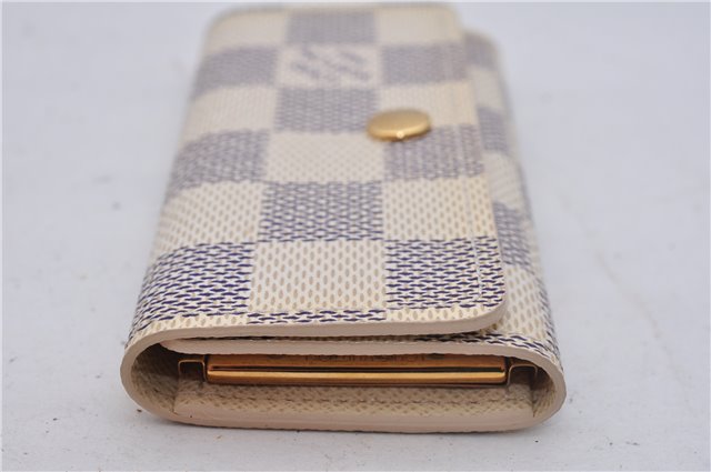 Authentic Louis Vuitton Damier Azur Multicles 4 Key Case Holder N60020 Box 6237E