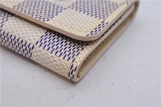 Authentic Louis Vuitton Damier Azur Multicles 4 Key Case Holder N60020 Box 6237E