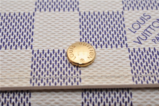 Authentic Louis Vuitton Damier Azur Multicles 4 Key Case Holder N60020 Box 6237E