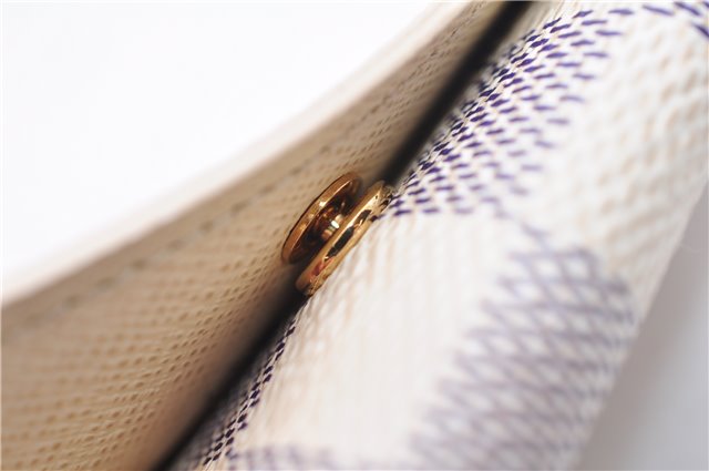 Authentic Louis Vuitton Damier Azur Multicles 4 Key Case Holder N60020 Box 6237E