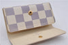 Authentic Louis Vuitton Damier Azur Multicles 4 Key Case Holder N60020 Box 6237E