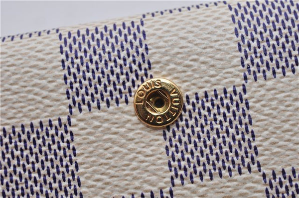 Authentic Louis Vuitton Damier Azur Multicles 4 Key Case Holder N60020 Box 6237E