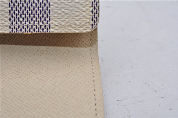 Authentic Louis Vuitton Damier Azur Multicles 4 Key Case Holder N60020 Box 6237E