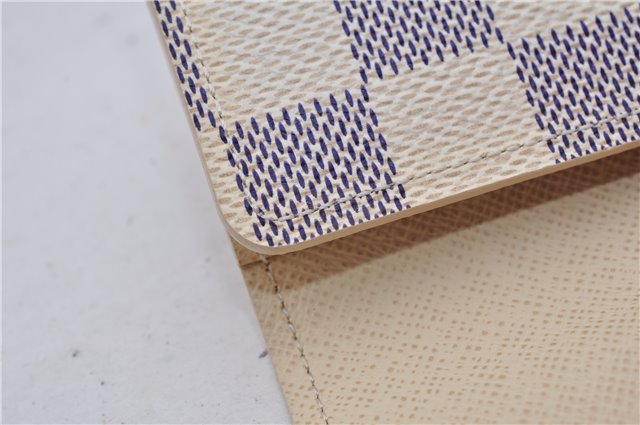 Authentic Louis Vuitton Damier Azur Multicles 4 Key Case Holder N60020 Box 6237E