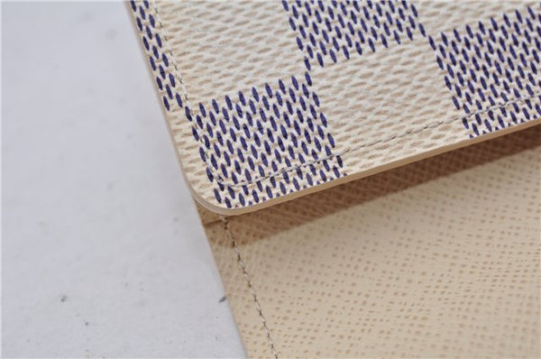 Authentic Louis Vuitton Damier Azur Multicles 4 Key Case Holder N60020 Box 6237E