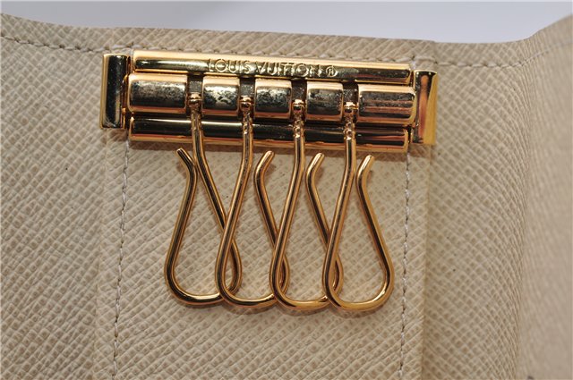 Authentic Louis Vuitton Damier Azur Multicles 4 Key Case Holder N60020 Box 6237E
