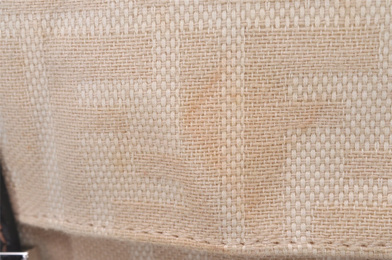 Authentic FENDI Zucca Mamma Baguette Shoulder Bag Canvas Leather Beige 6237I