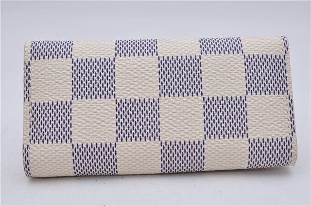 Authentic Louis Vuitton Damier Azur Multicles 4 Key Case Holder N60020 Box 6238E