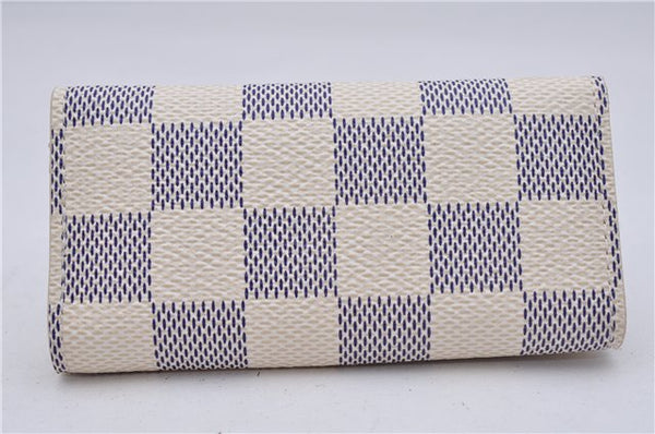 Authentic Louis Vuitton Damier Azur Multicles 4 Key Case Holder N60020 Box 6238E