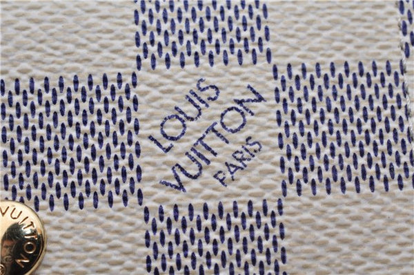 Authentic Louis Vuitton Damier Azur Multicles 4 Key Case Holder N60020 Box 6238E