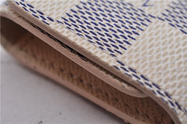 Authentic Louis Vuitton Damier Azur Multicles 4 Key Case Holder N60020 Box 6238E