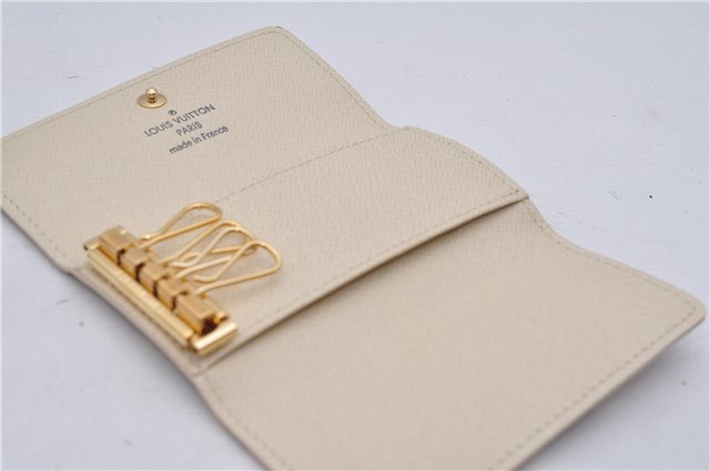 Authentic Louis Vuitton Damier Azur Multicles 4 Key Case Holder N60020 Box 6238E