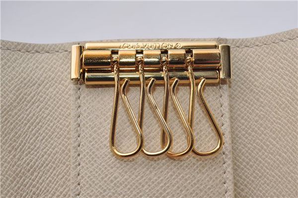 Authentic Louis Vuitton Damier Azur Multicles 4 Key Case Holder N60020 Box 6238E