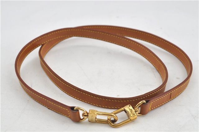 Authentic Louis Vuitton Leather Shoulder Strap Beige 46.5