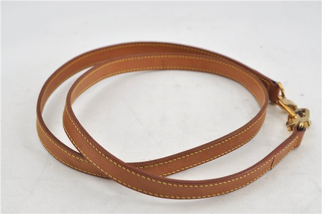 Authentic Louis Vuitton Leather Shoulder Strap Beige 46.5