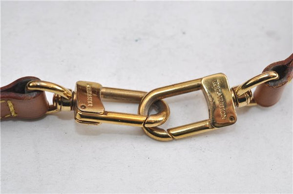 Authentic Louis Vuitton Leather Shoulder Strap Beige 46.5" LV 6239D