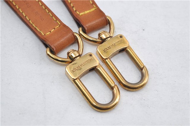 Authentic Louis Vuitton Leather Shoulder Strap Beige 46.5