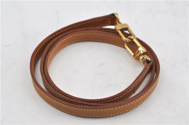 Authentic Louis Vuitton Leather Shoulder Strap Beige 46.5