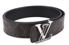 Auth Louis Vuitton Monogram Ceinture LV Initial Size 90cm 35.4" M0167 Belt 6239E