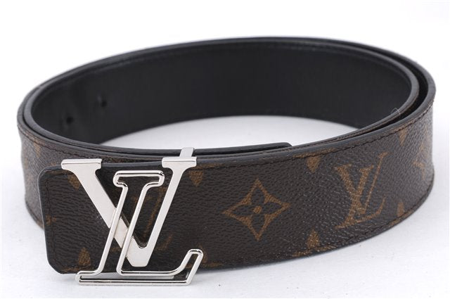 Auth Louis Vuitton Monogram Ceinture LV Initial Size 90cm 35.4