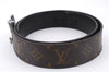 Auth Louis Vuitton Monogram Ceinture LV Initial Size 90cm 35.4" M0167 Belt 6239E