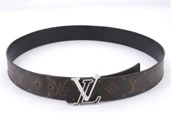 Auth Louis Vuitton Monogram Ceinture LV Initial Size 90cm 35.4" M0167 Belt 6239E